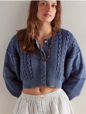 Free People We The Free Heritage Cardi - XS